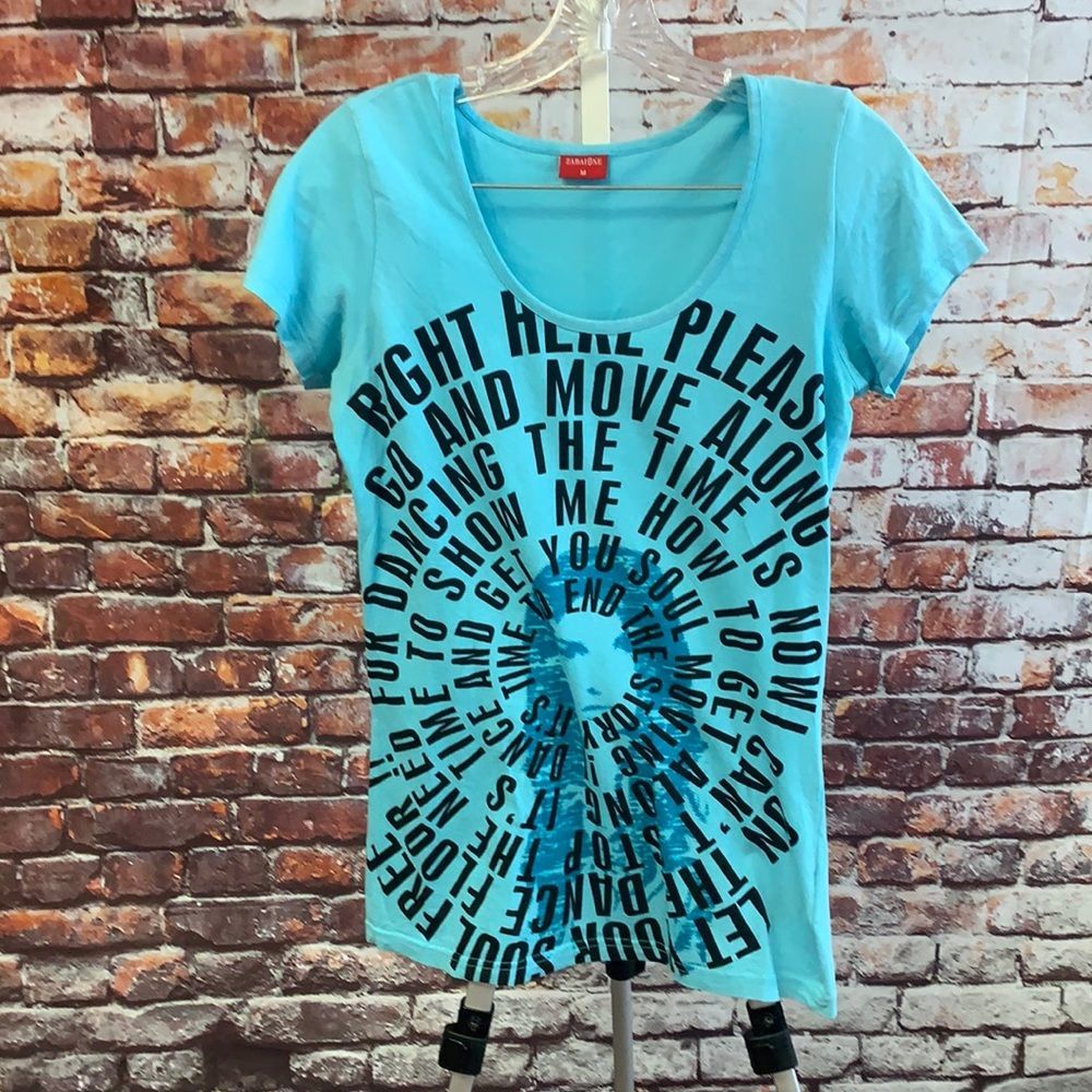 Zabaione Blue Graphic T-Shirt